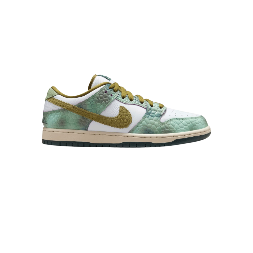 Alexis Sablone x Nike SB Dunk Low Pro White and Pacific Moss