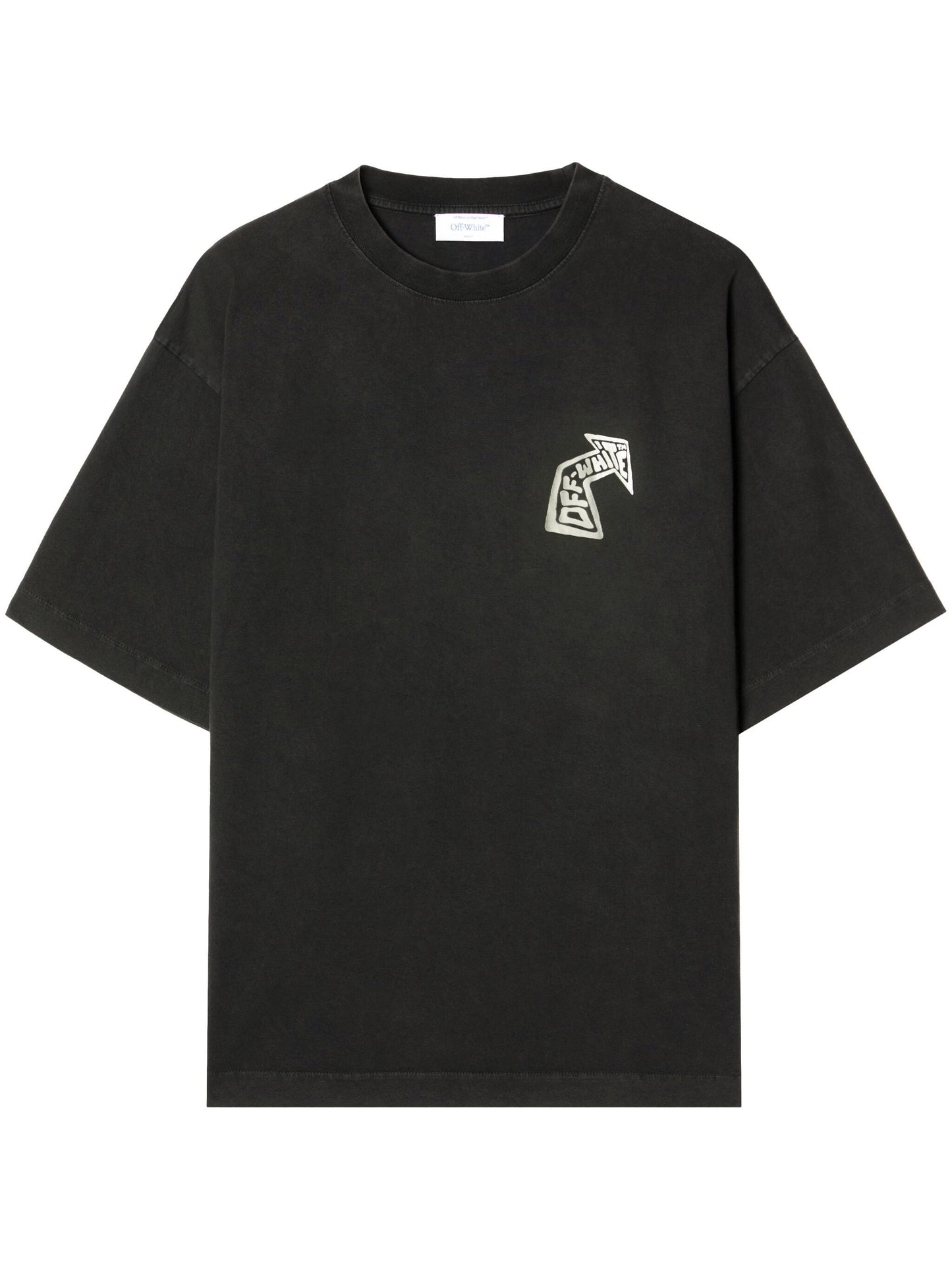 Camiseta Off-white preta estampa arrows pregos