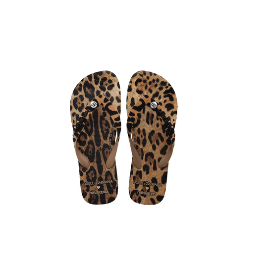Dolce&Gabbana x Havaianas Chinelo Leopard
