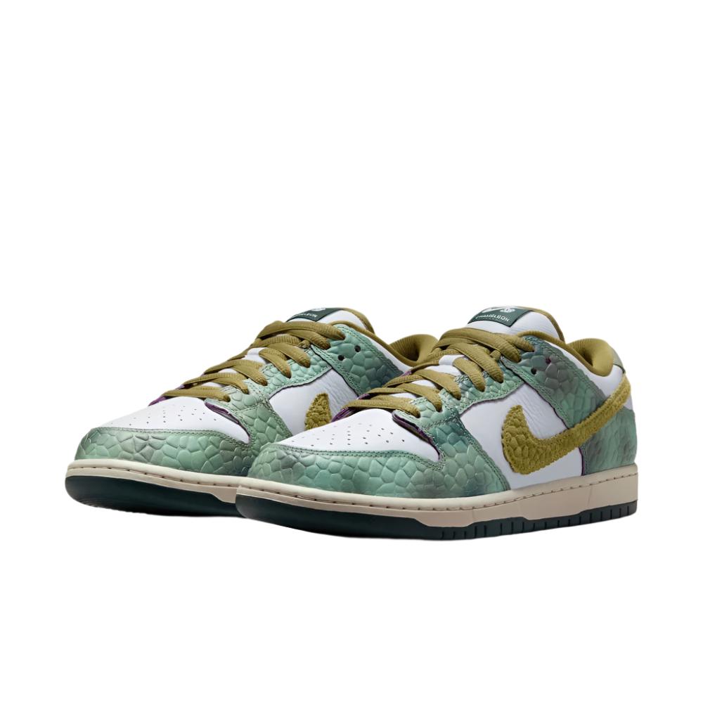 Alexis Sablone x Nike SB Dunk Low Pro White and Pacific Moss